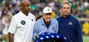 Lou Holtz and Our Lady on the Dome