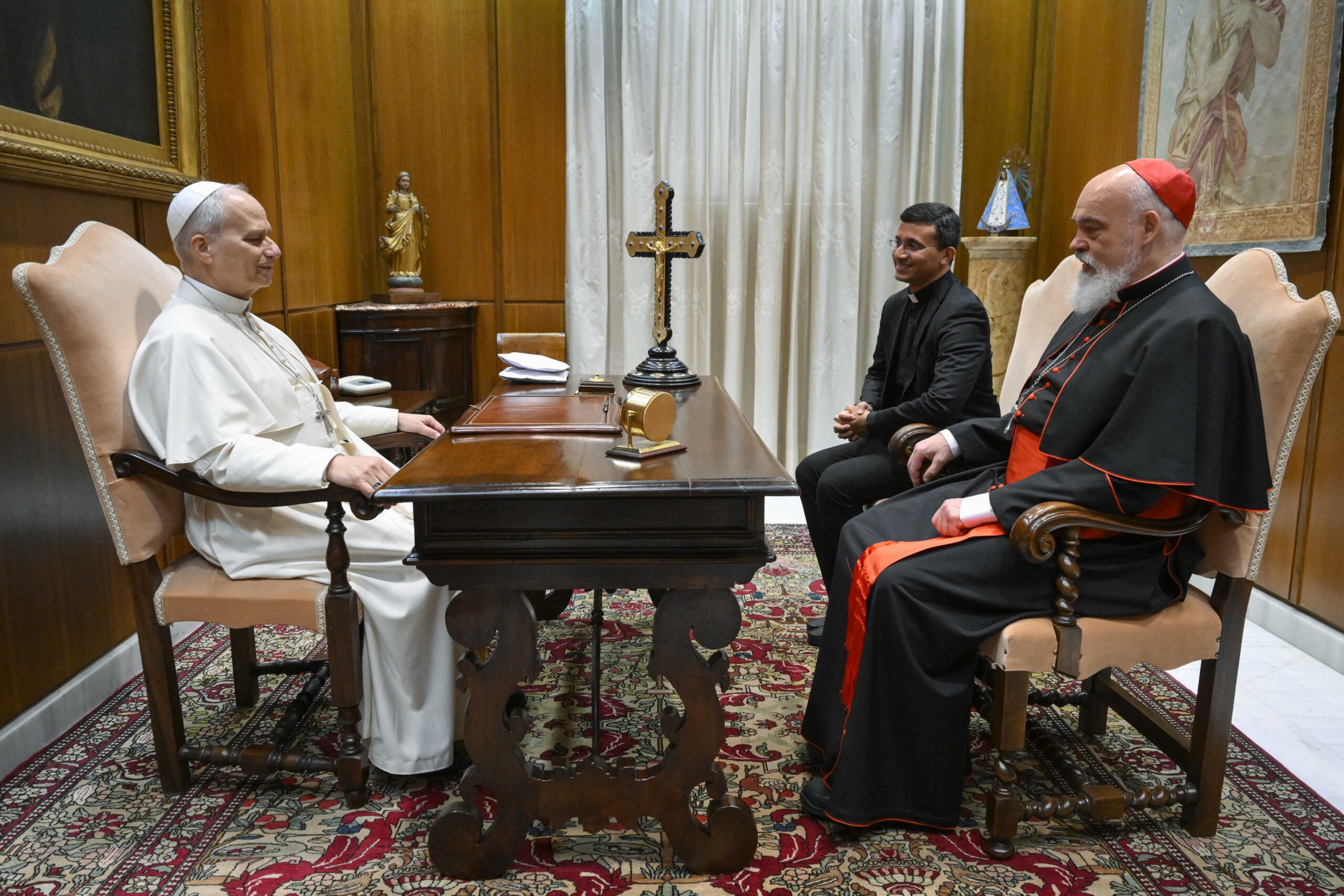 Tehran Cardinal Meets With Pope Leo XIV After Being Evacuated From Iran