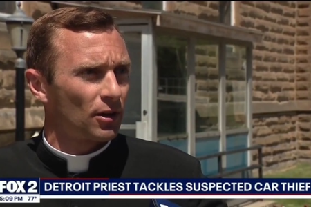 Hero Priest Tackles Suspect and Helps Woman After Hit-and-Run in Detroit