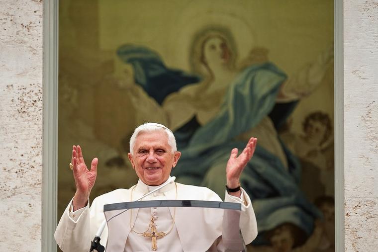Pope Benedict XVI: ‘Mary Can Be Close to Us All Only Because She Is With God’