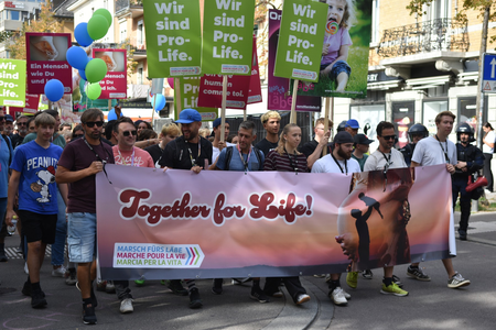 Swiss March for Life Draws Thousands as Masked Cyclists Attempt Disruption