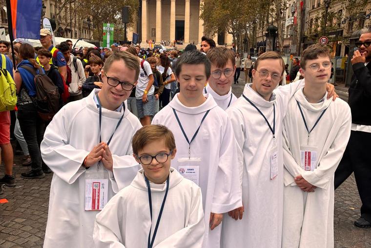 ‘Put Us to Work’: How 6 Young Men With Down Syndrome Served Pope Leo XIV in Paris