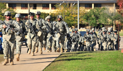A p us troops